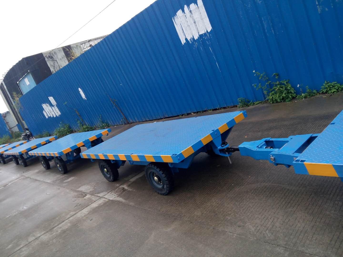 Customized case of flat trailer group in paint factory