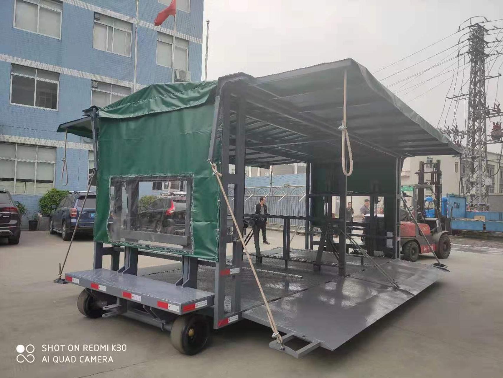 Midea's 4-ton hydraulic lifting transfer sub parent canopy tool trailer case